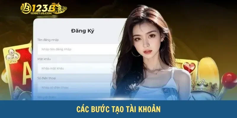 Các bước tạo tài khoản